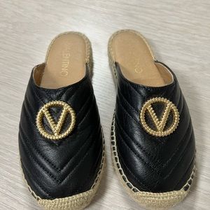 VALENTINO Mules
Clara Leather Espadrille Mules size 7 GREAT condition Black